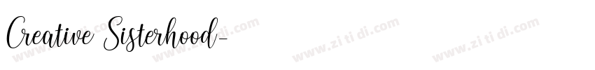 Creative Sisterhood字体转换